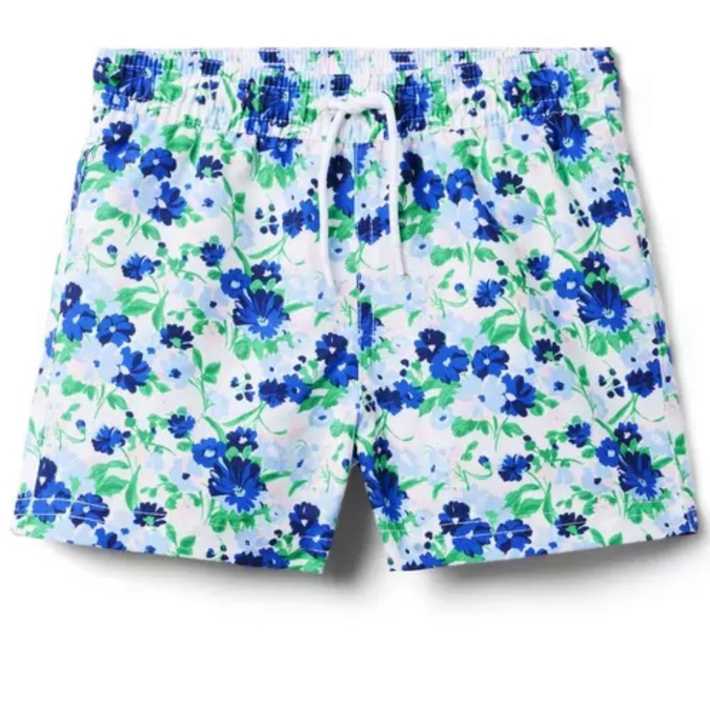 Janie and Jack Floral Swim Shorts